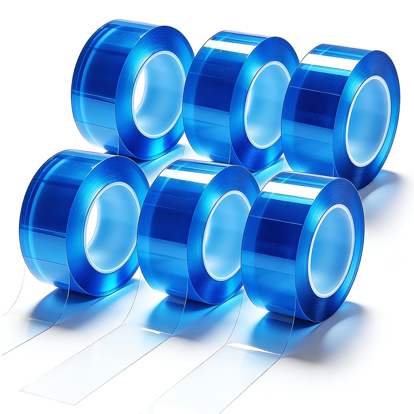 3 Pack Non-Adhesive Vinyl Wrap Amazing Tape, Double Sided Self-Clinging Reusable Multi-Purpose Tape for Plumbing Repairs, Crafts, Sewing, Outdoor, Workshop & Office, 1” x 50ft Per Roll (Total 150ft)