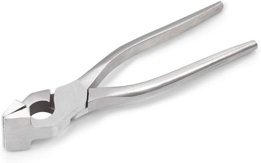 8 Inch Leathercraft Flatten Pliers Clamp Leather Edge Adjustment Press Flatten Plier Clamp For Bag Belt Wallet Labor Saving Flat-Nose Plier Leather Tools For Leather Working