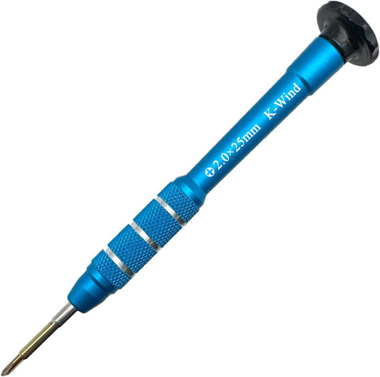 Precision Screwdriver Phillips #00 2mm, Magnetic S2 Steel Tip | Free Spin Cap, Anti-slip Grip, Electronic Screwdriver for Game Console/Controller, Drone, Laptop, Table, Phone