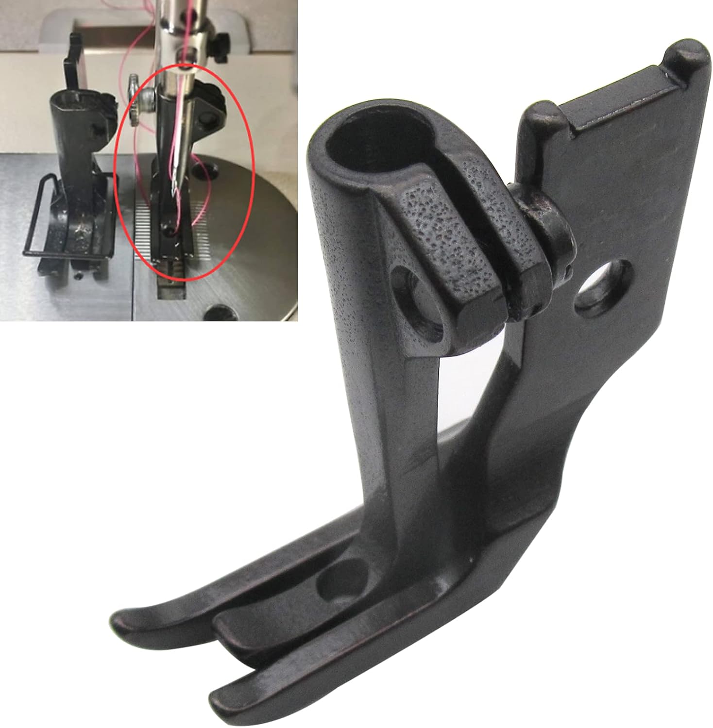 CKPSMS Brand -1 Set #KP-19160 Narrow Walking Foot Compatible with/Replacement for JUKI Brand LU-562 563 1508 Brother Brand 837 CONSEW Brand 206RB, 225 Singer Brand 111G 111W 211A 211G