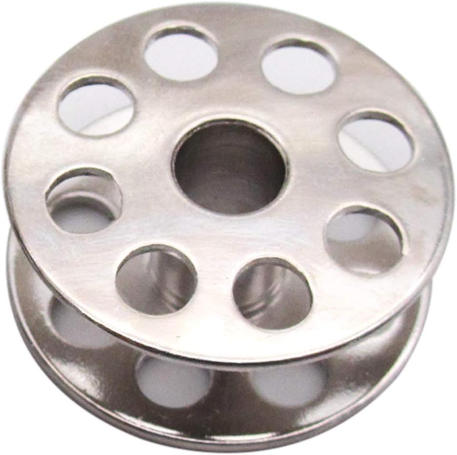 CKPSMS Brand - M Size Metal bobbins with Inner Hole Diameter just Short of 1/4inch(6mm) Compatible with/Replacement for CONSEW Brand 205RB,206RB JUKI Brand DNU-241,DNU-1541,DNU-1541S,DU-1181(10PCS)