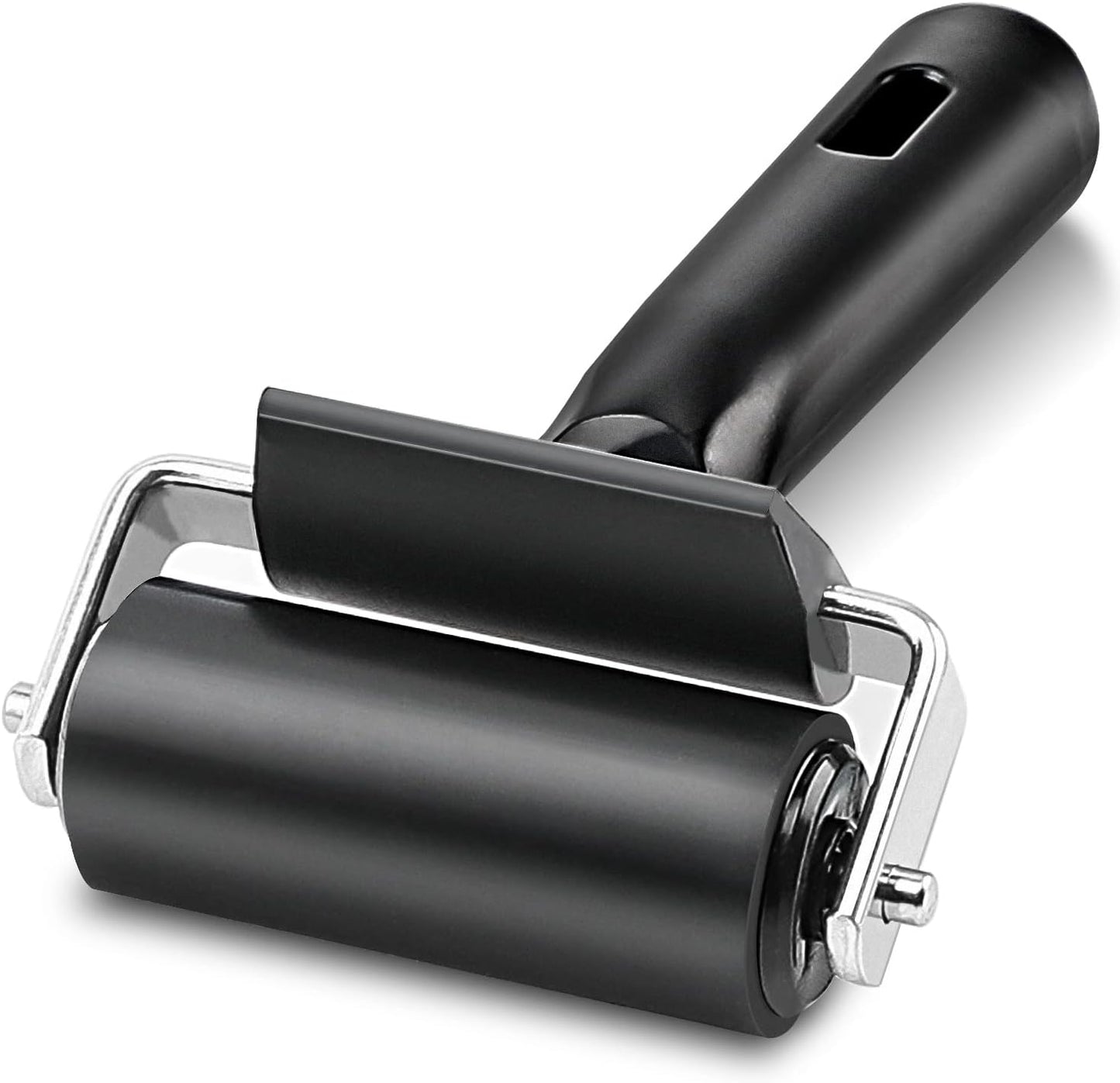 Rubber Roller, Ideal for Anti Skid Tape Construction Tools, Print, Ink and Stamping Tools (2.5-Inch, Black)