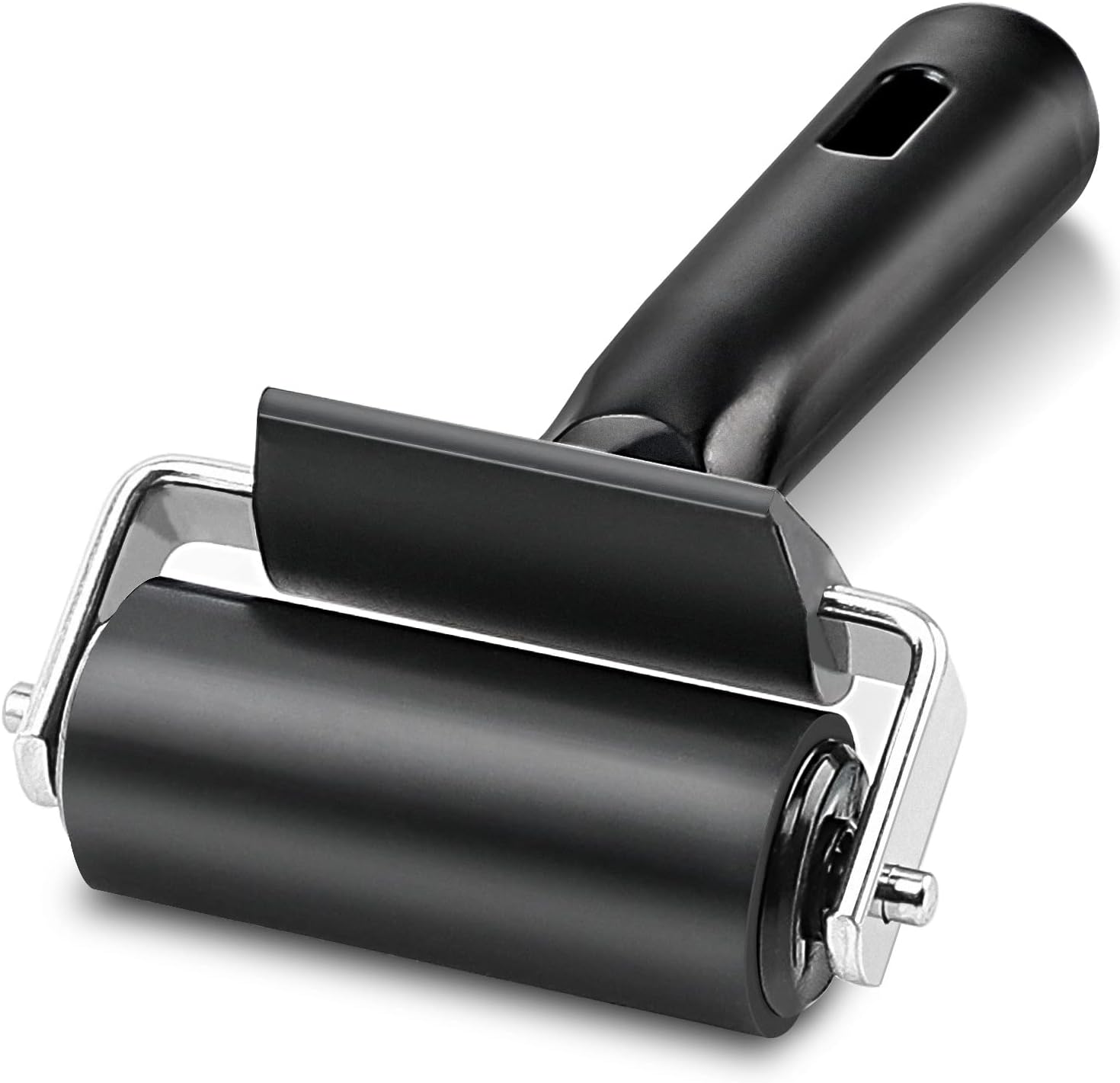 Rubber Roller, Ideal for Anti Skid Tape Construction Tools, Print, Ink and Stamping Tools (2.5-Inch, Black)