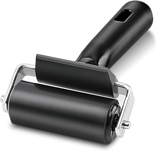 Rubber Roller, Ideal for Anti Skid Tape Construction Tools, Print, Ink and Stamping Tools (2.5-Inch, Black)