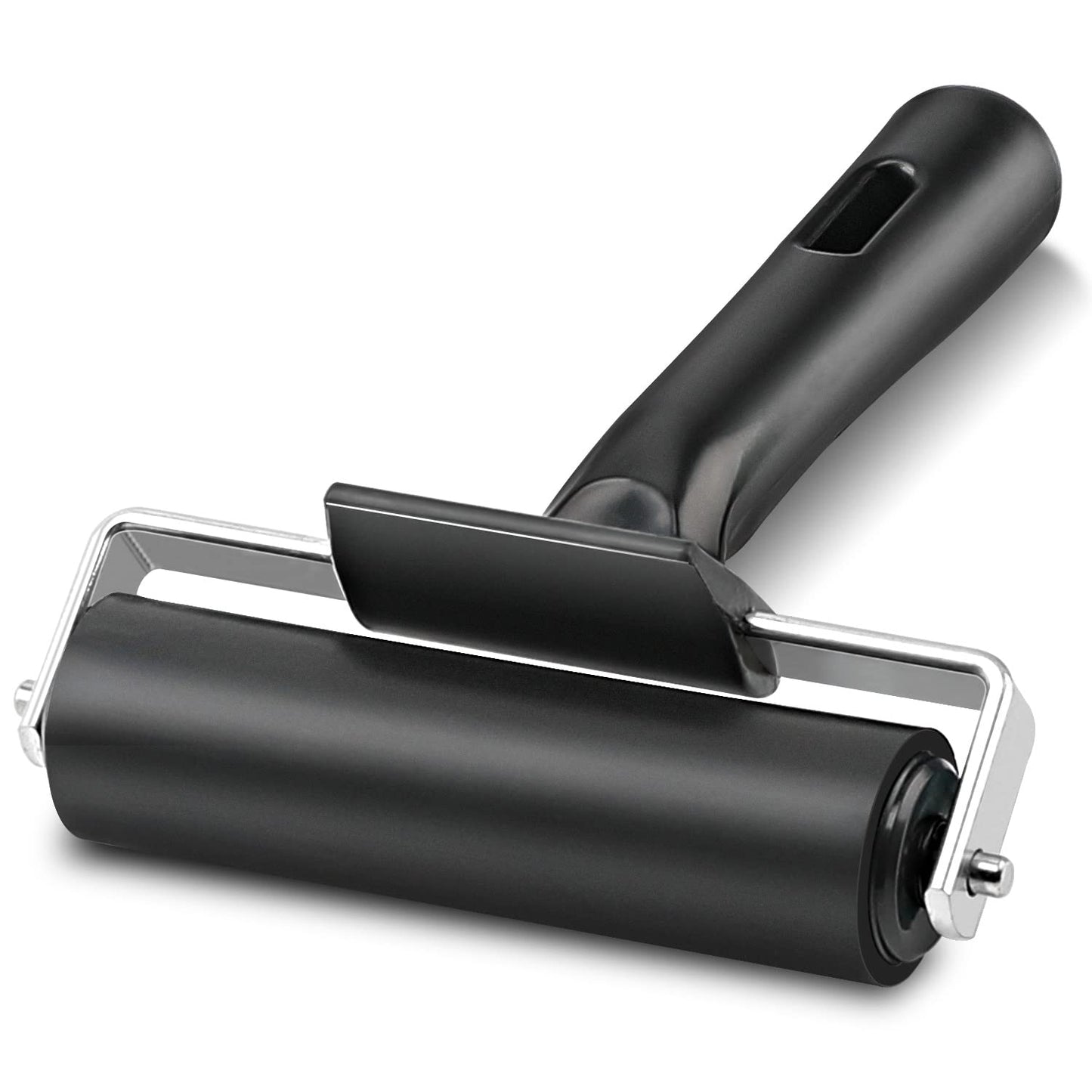 Rubber Roller, Ideal for Anti Skid Tape Construction Tools, Print, Ink and Stamping Tools (2.5-Inch, Black)