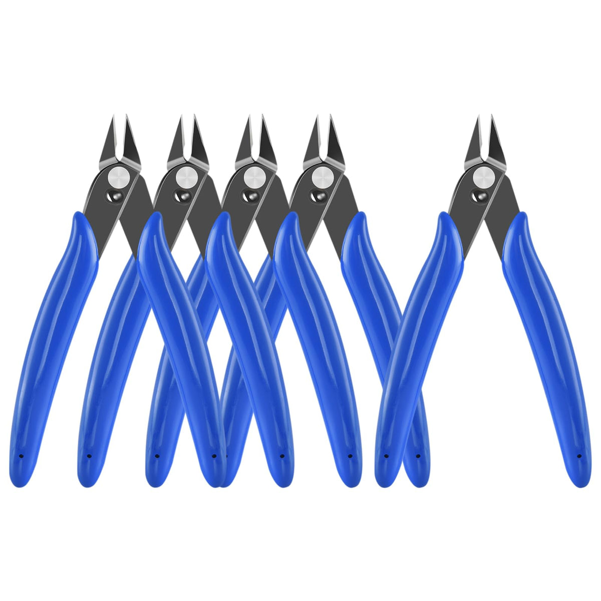 Micro Flush Cutter, 2-Pack Wire Cutters, 5“ Sharp Cutting Pliers