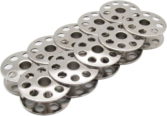 CKPSMS Brand - M Size Metal bobbins with Inner Hole Diameter just Short of 1/4inch(6mm) Compatible with/Replacement for CONSEW Brand 205RB,206RB JUKI Brand DNU-241,DNU-1541,DNU-1541S,DU-1181(10PCS)