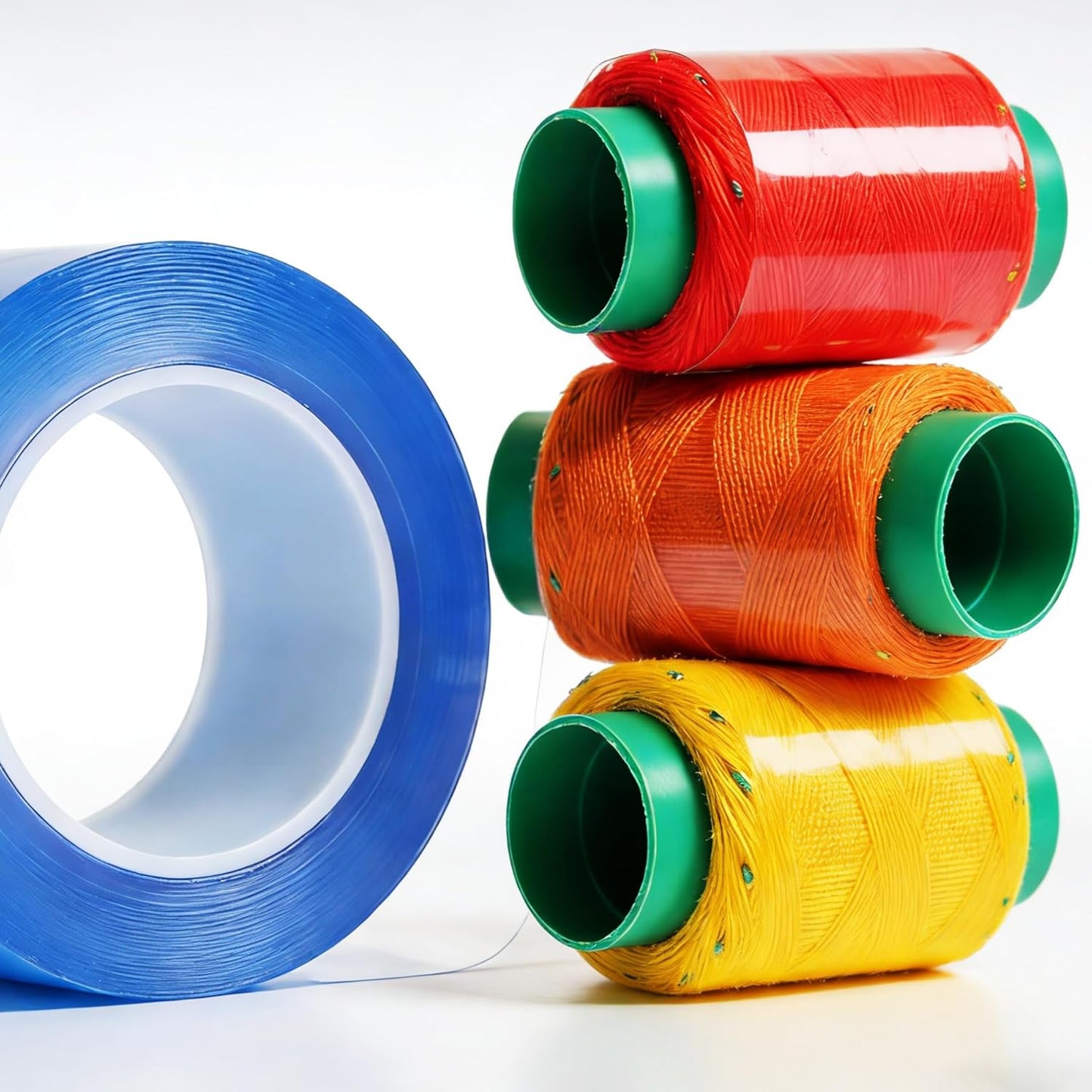 3 Pack Non-Adhesive Vinyl Wrap Amazing Tape, Double Sided Self-Clinging Reusable Multi-Purpose Tape for Plumbing Repairs, Crafts, Sewing, Outdoor, Workshop & Office, 1” x 50ft Per Roll (Total 150ft)
