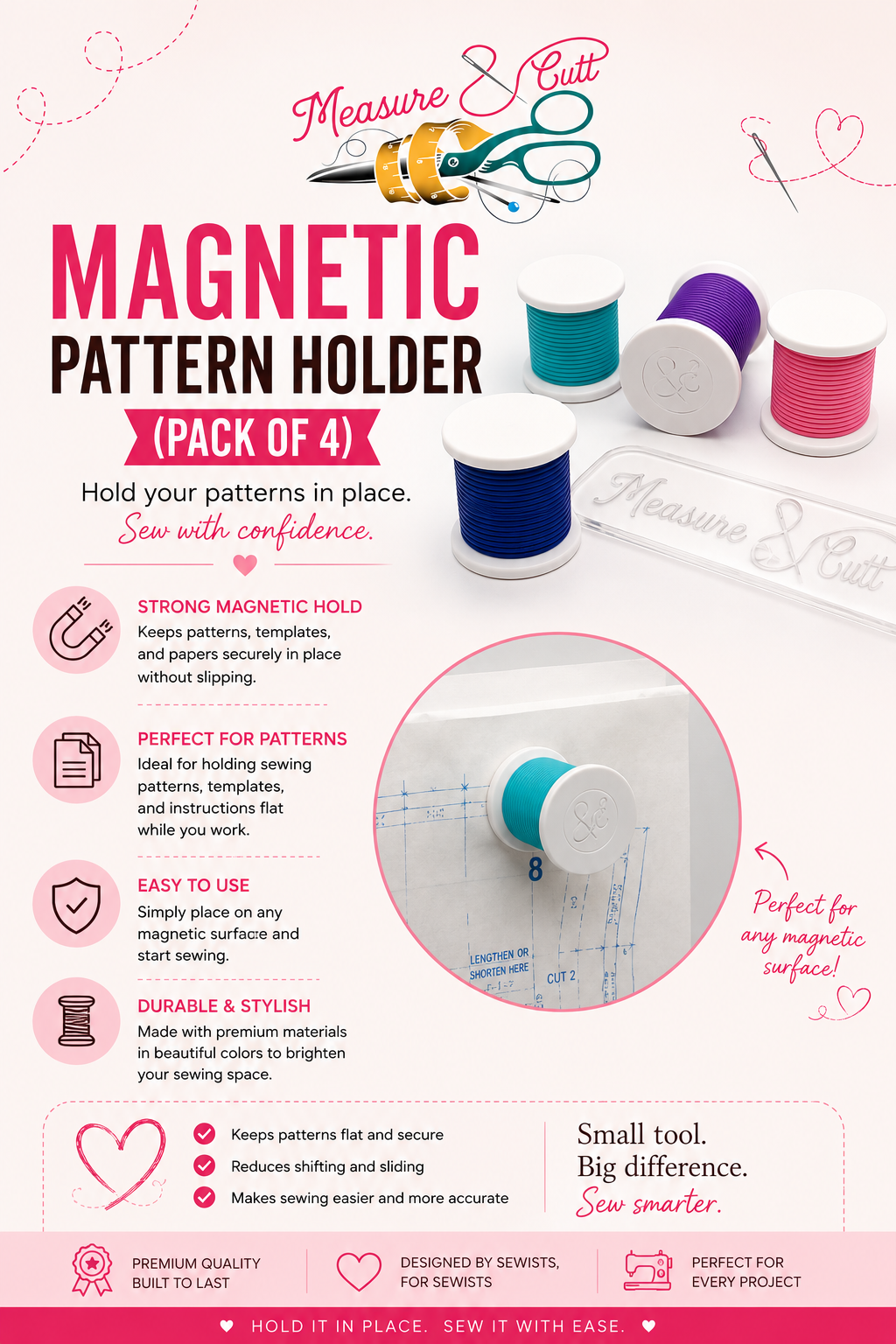 Magnetic Pattern Holder™ (pack of 4)