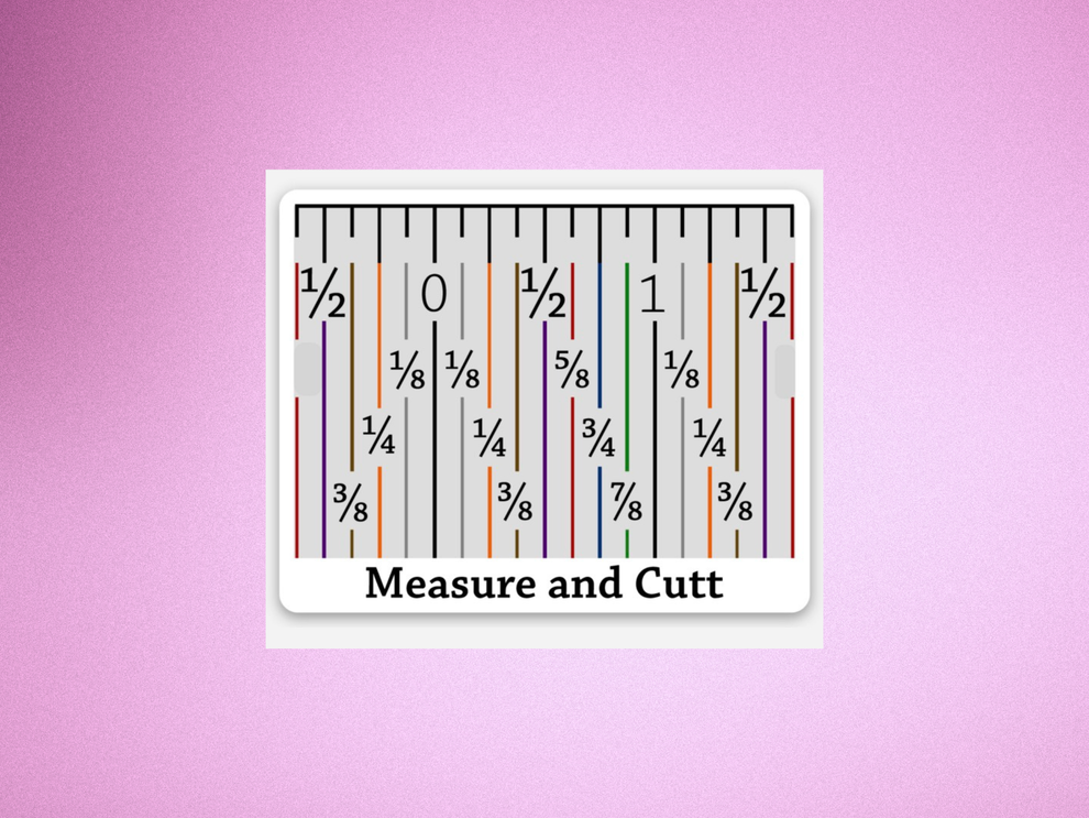 Seam Allowance Guide Sticker™ – Measure & Cutt