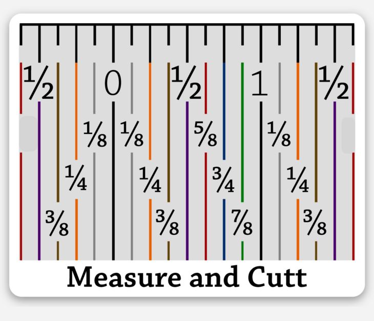 Seam Allowance Guide Sticker Closeup